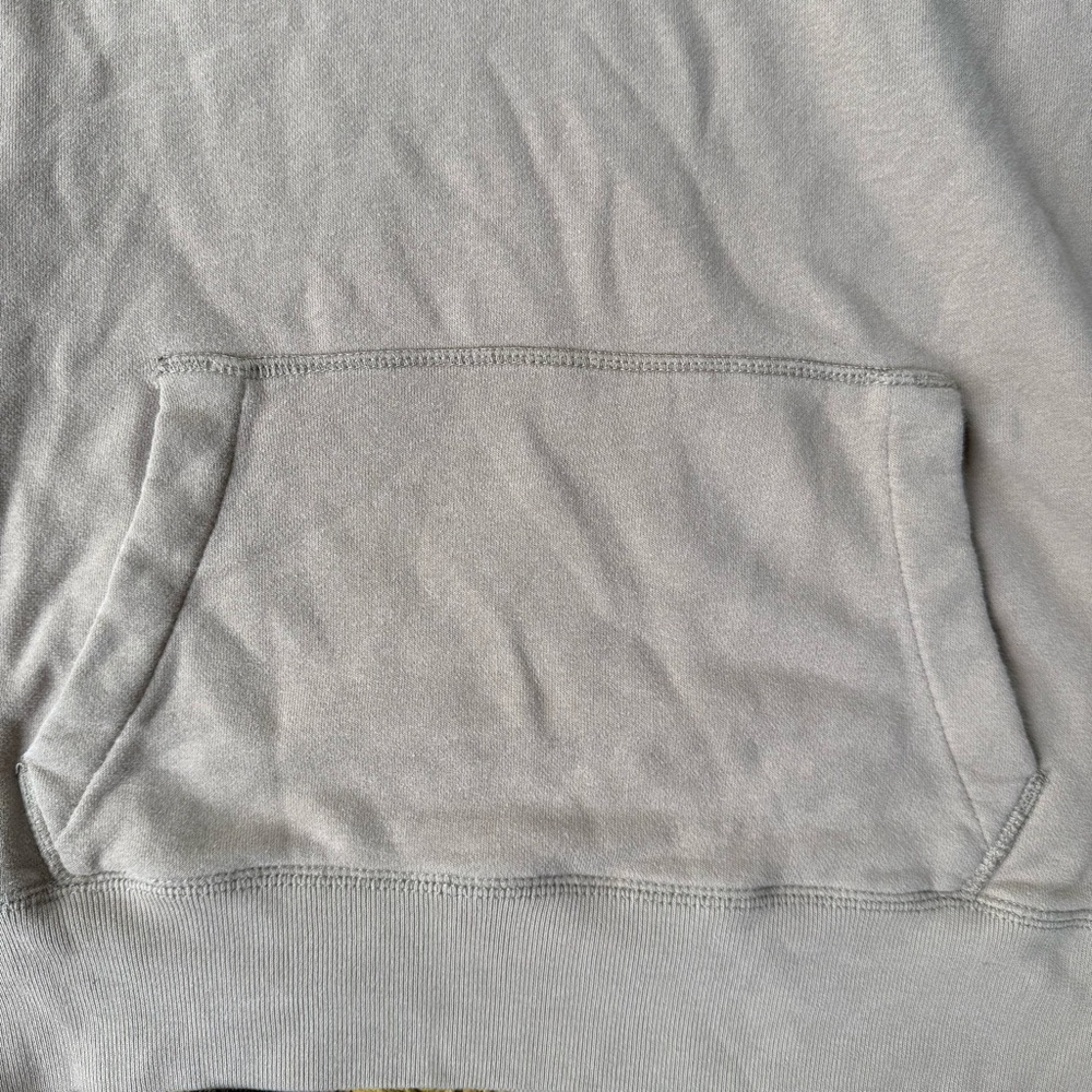 Hollister Hoodie Adult Mens Medium Tan Black Center Logo Pullover Drawstring - Picture 3 of 6